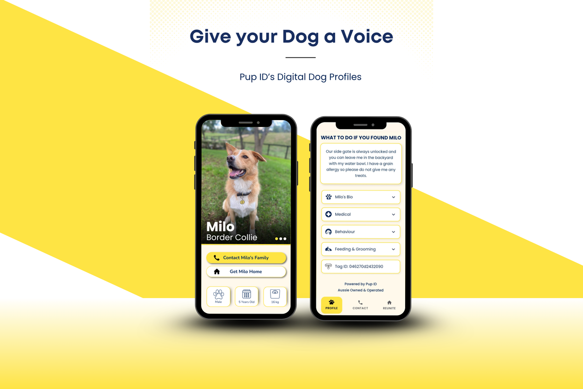 Pup ID's digital dog profile